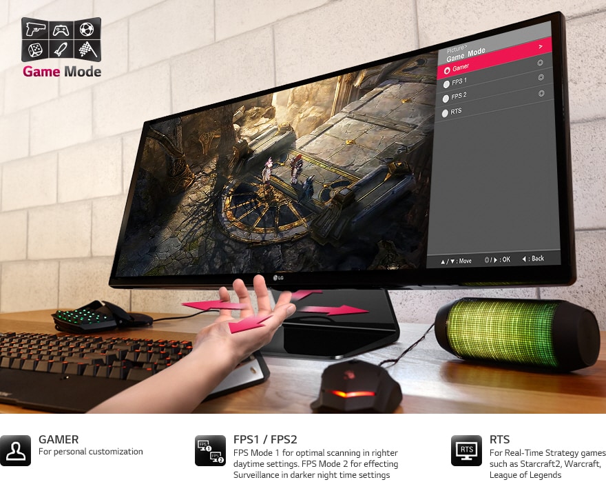 Mode FPS et RTS. À portée de clic.